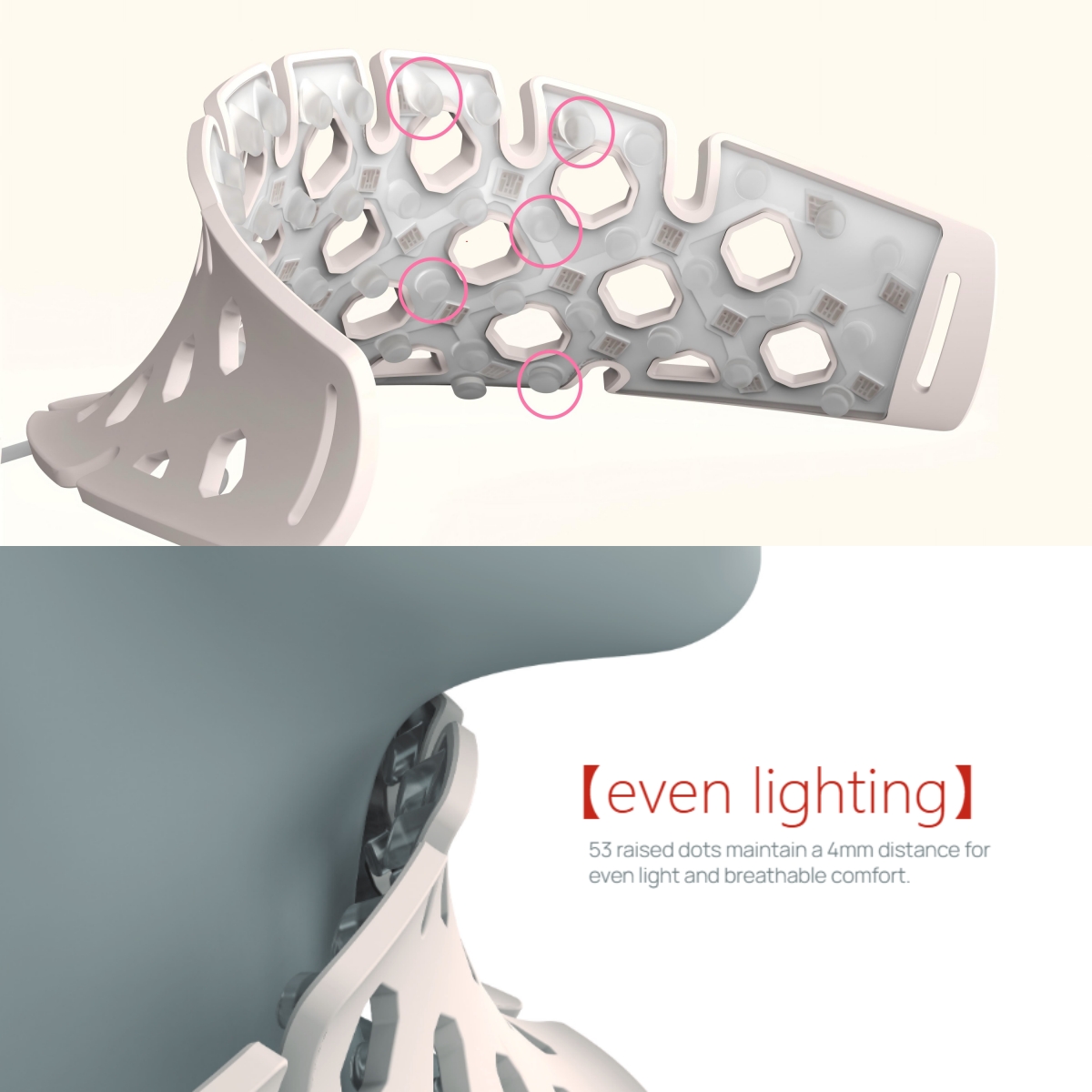 8- LED NECK MASK 8-LED-Nackenmaske