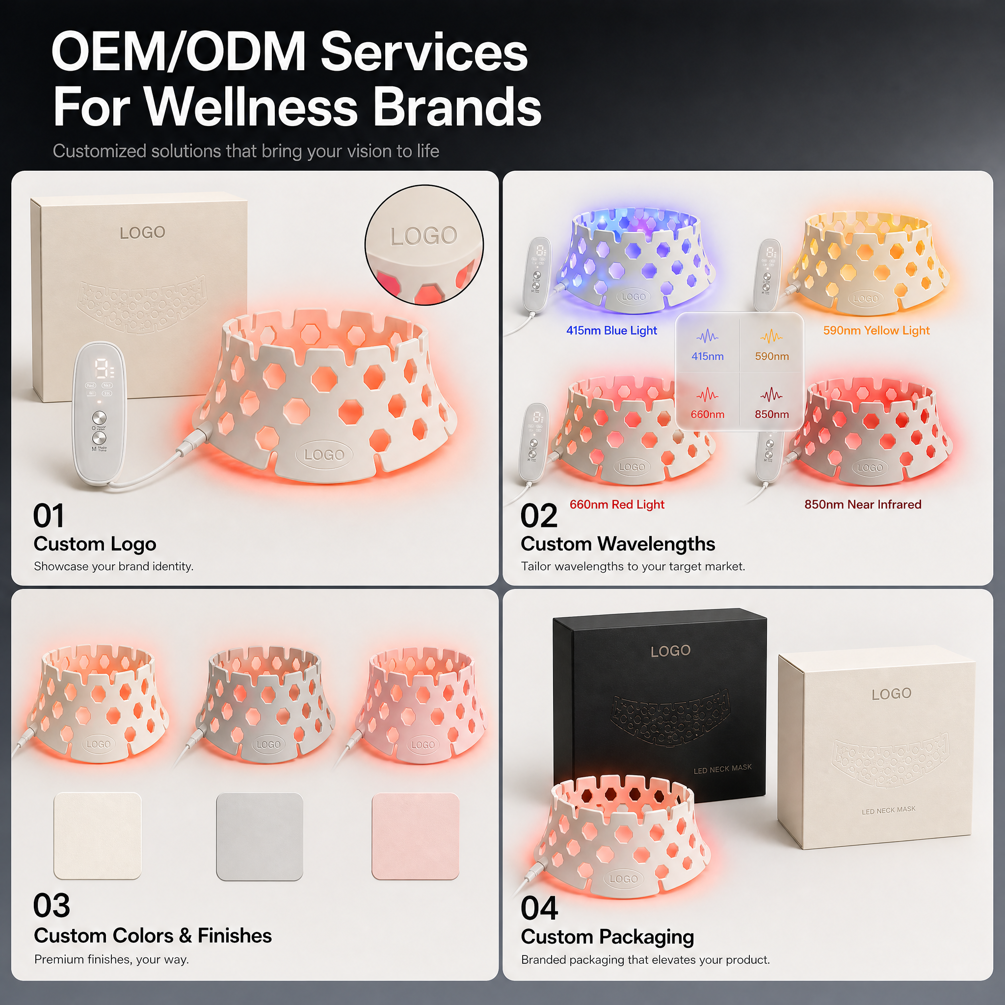 LED Red Light Neck Mask -X10 LED Red Light Neck Mask -X10