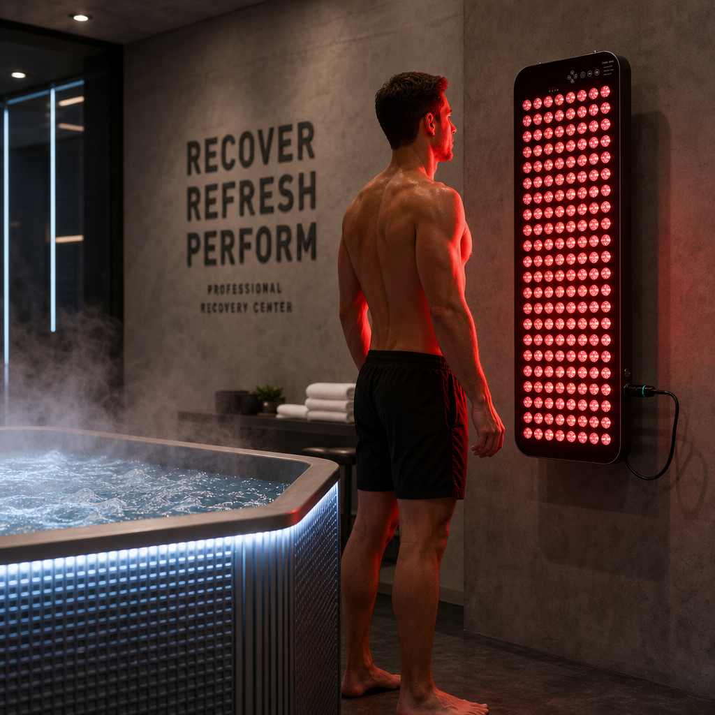 red light panel ice bath red light panel ice bath