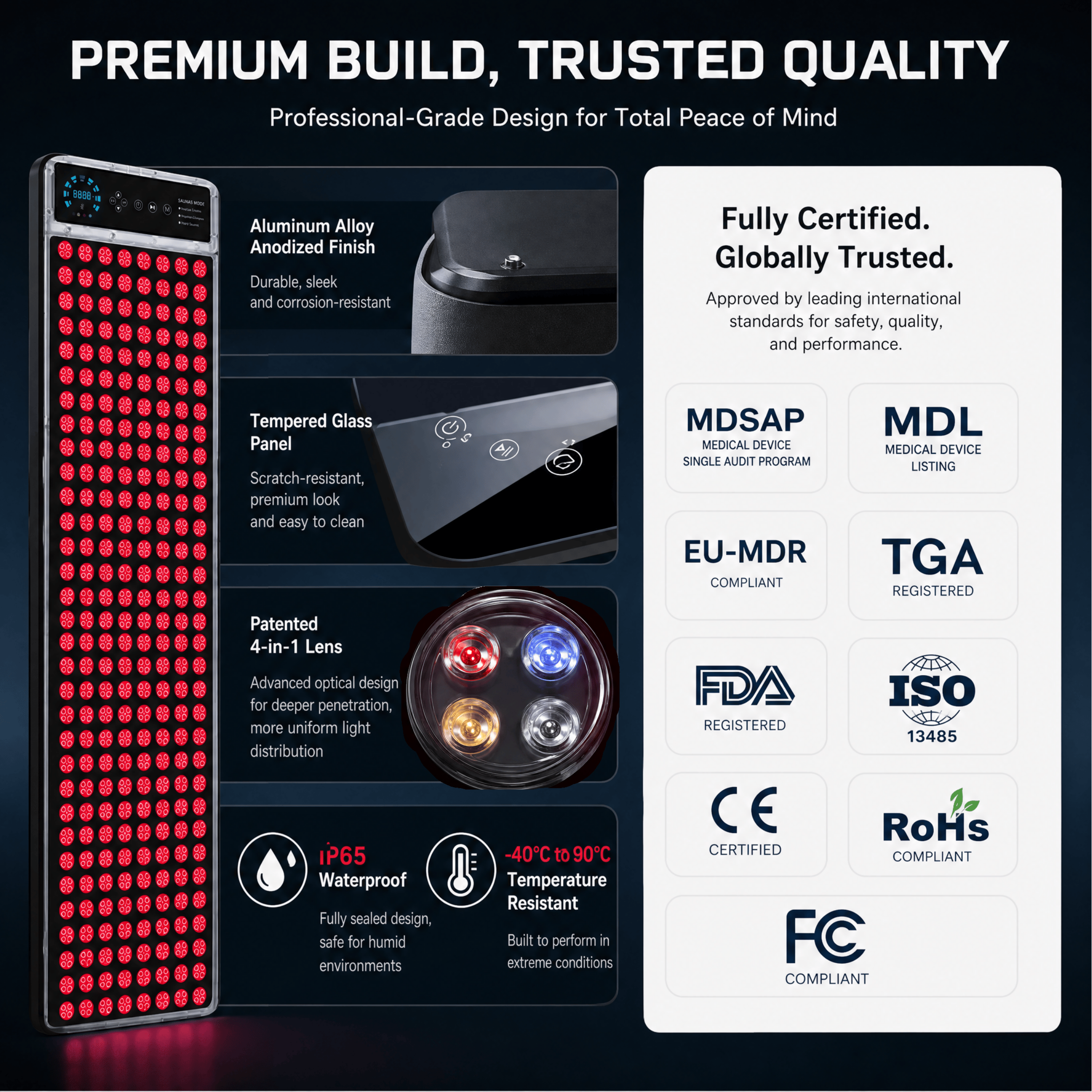 Sauna Red Light Panel -advantage 7 Sauna Red Light Panel -advantage 7