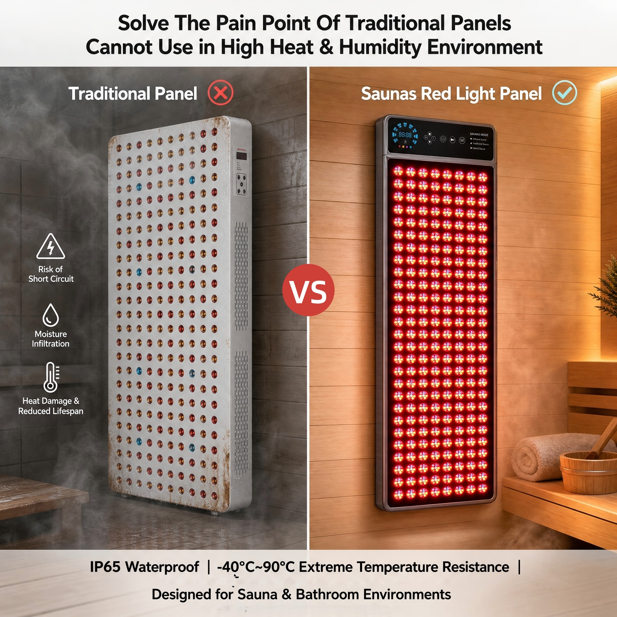 Sauna Red Light Panel -advantage 1. Sauna Red Light Panel -advantage 1.
