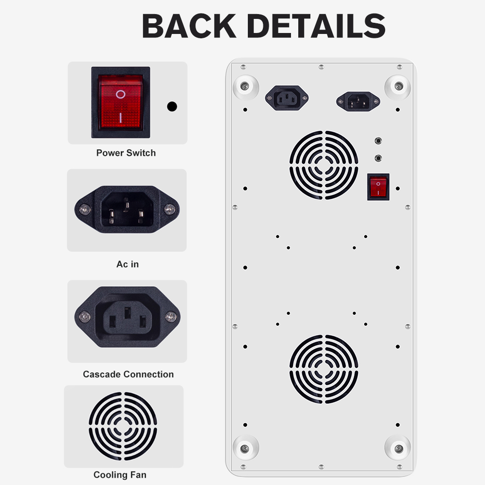 500W Touch Screen Short Red Light Therapy Panel