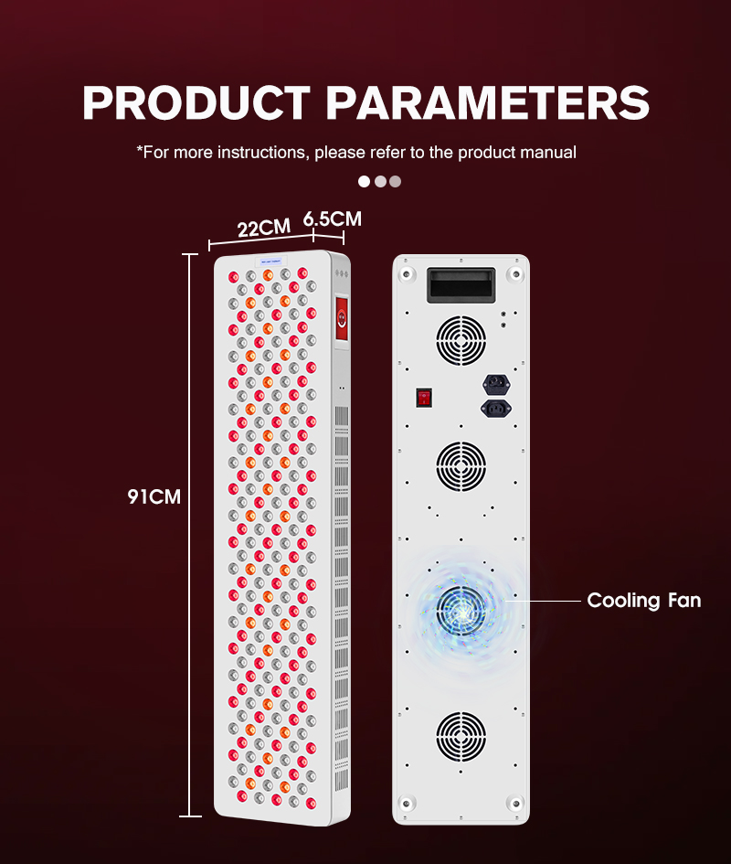 8-ML 200 Red Light Therapy Panel details