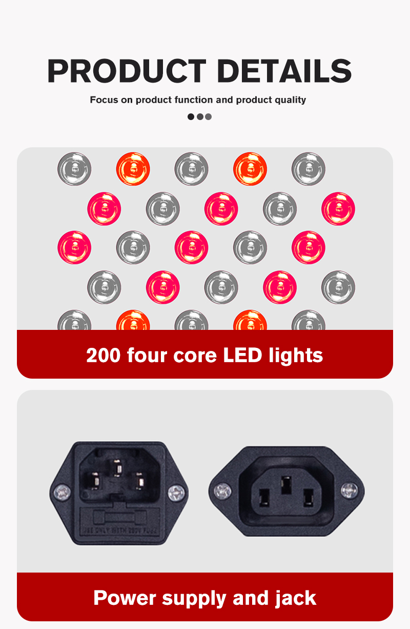 11-ML 200 Red Light Therapy Panel details