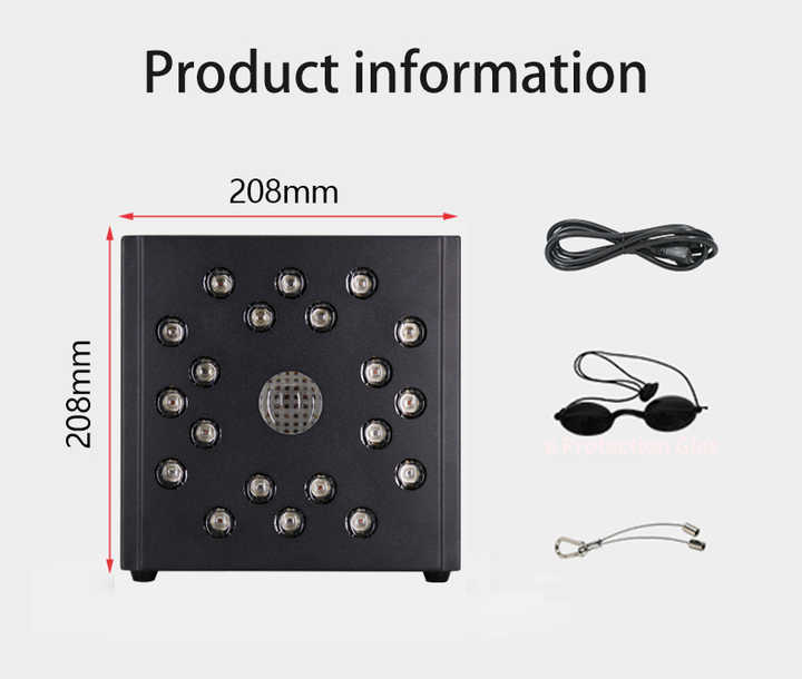 Pannello di terapia con luce rossa da 260 W per viso