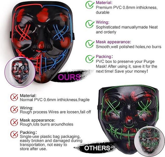 why wont my led purge mask light up_1