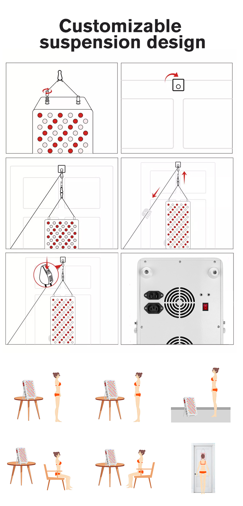 18-ML 75 Red Light Therapy Panel details