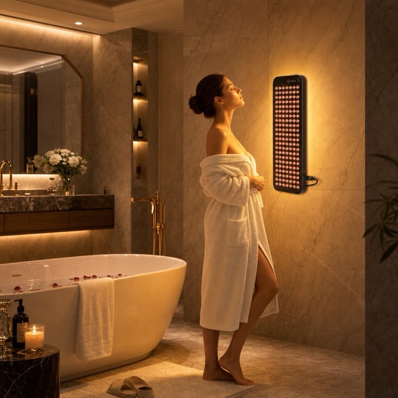 red light panel bath room