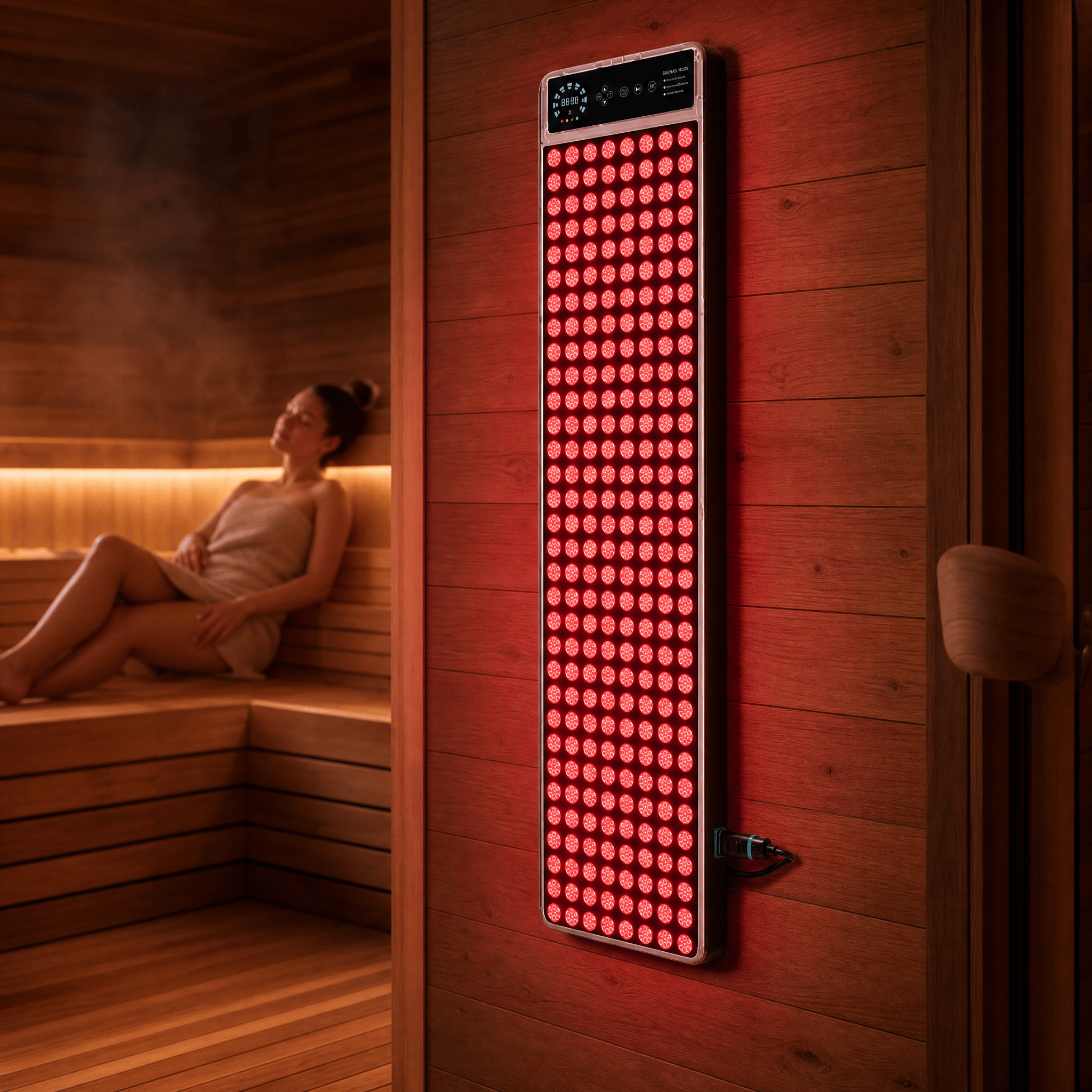 Sauna red light panel.png