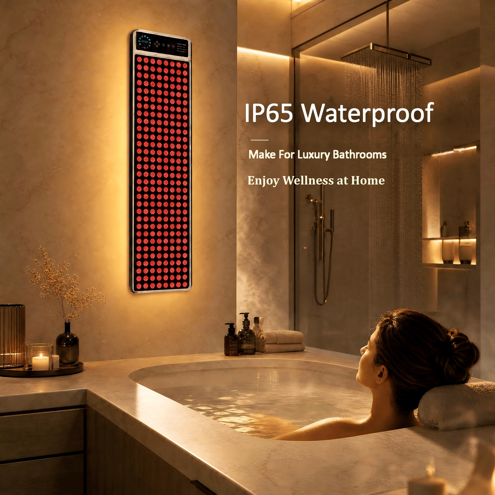 Waterproof Heat-resistant Sauna Red Light Therapy Panel Full Body Size