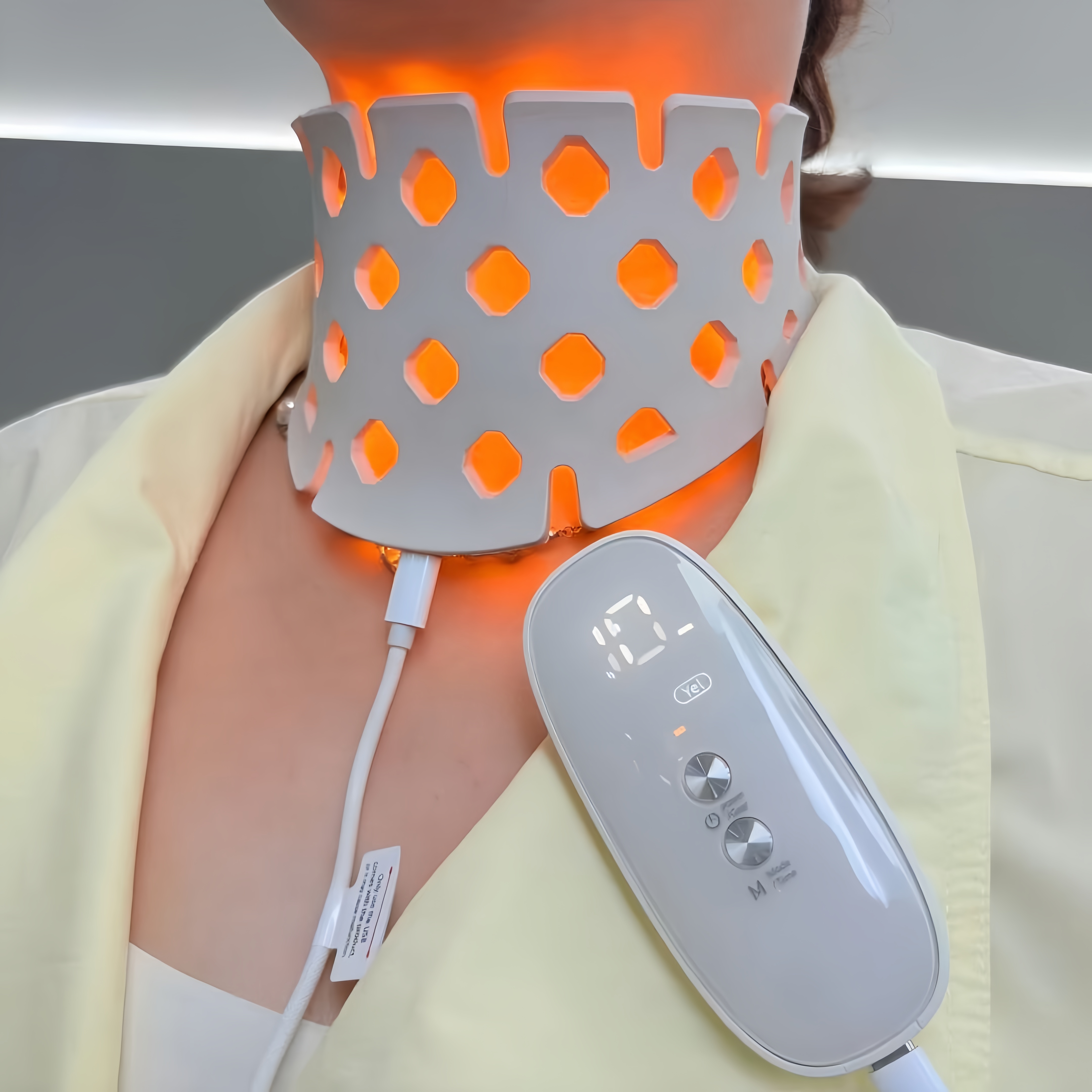 Premium Medical-Grade Liquid Silicone LED Neck Mask