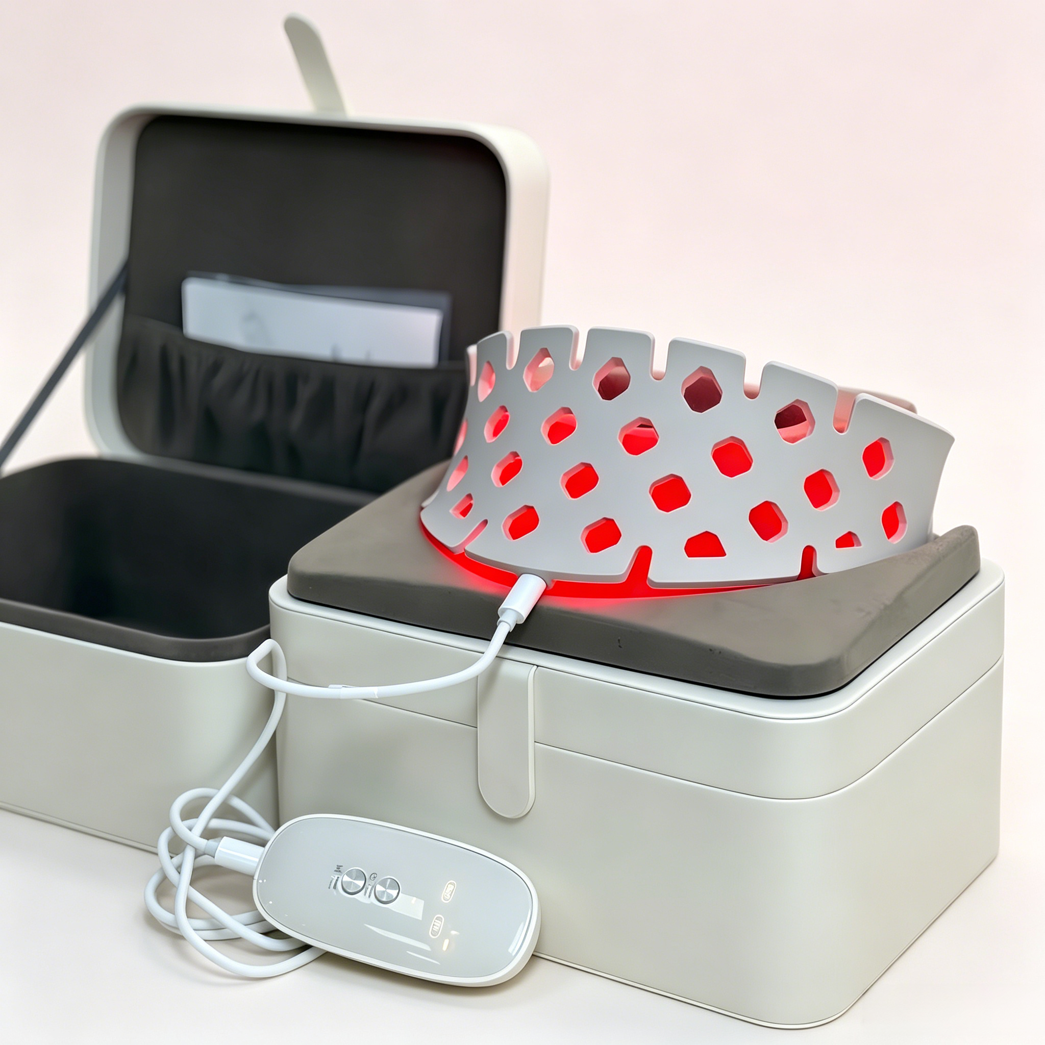 Premium Medical-Grade Liquid Silicone LED Red Light Neck Mask